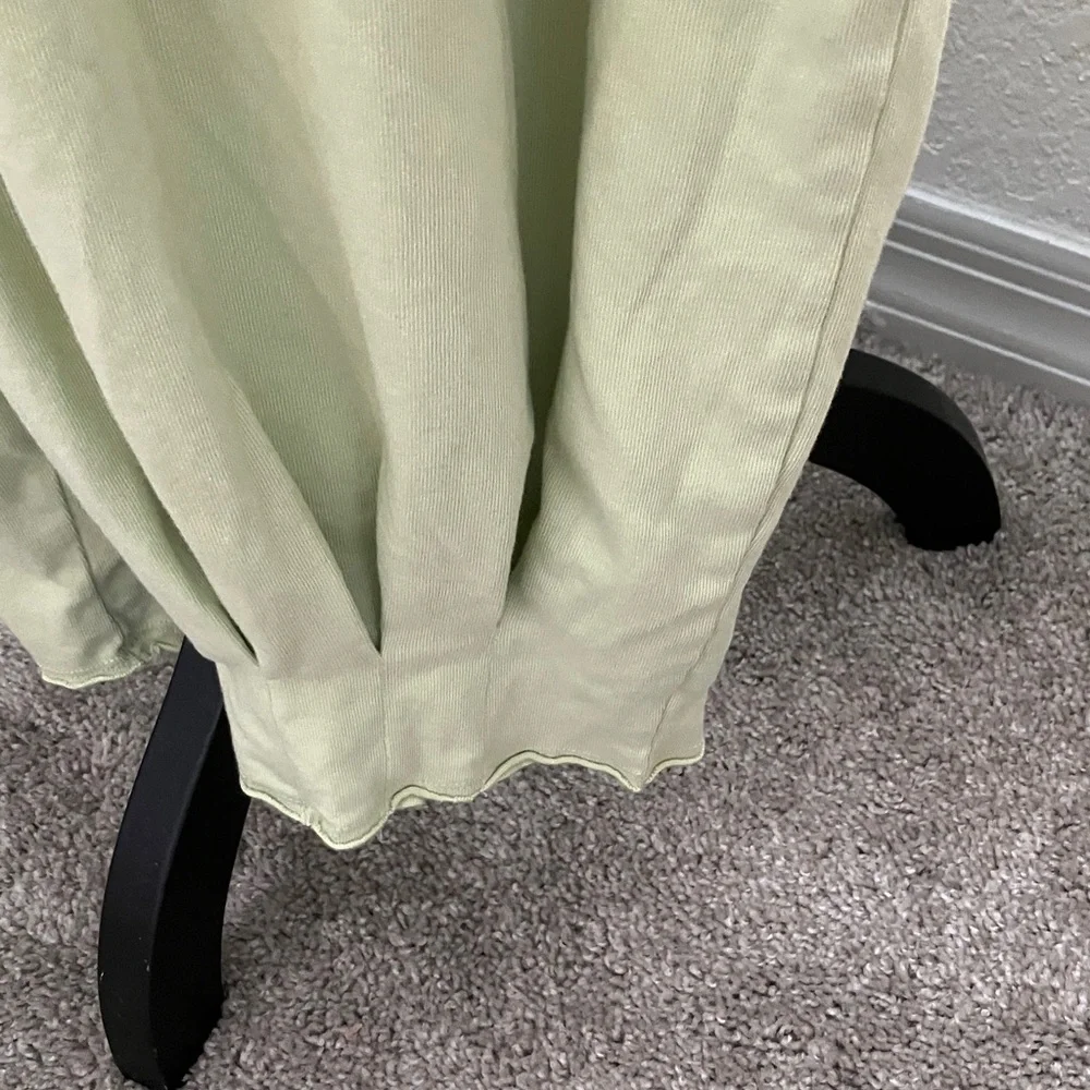 Free People Light Sage Green Wide-Leg Jumpsuitfree people fit L-XL - Picture 2 of 4
